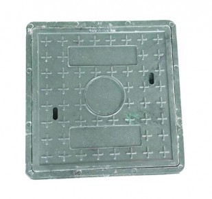 Square composite manhole cover